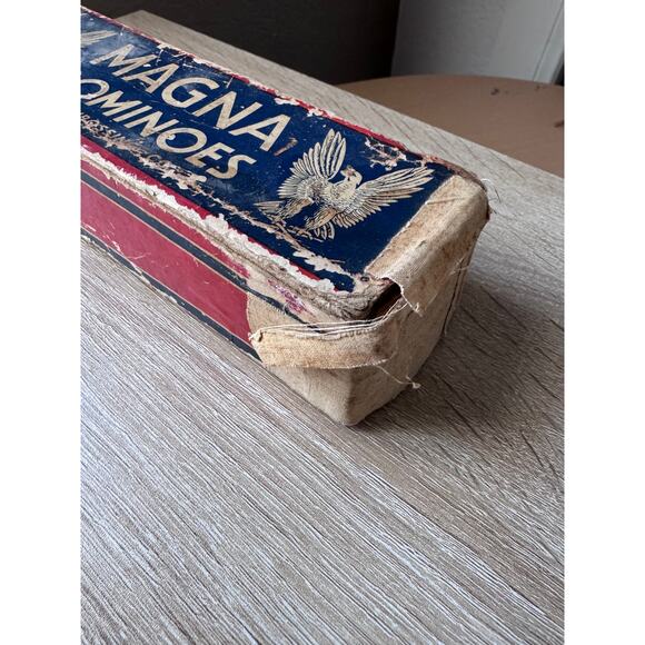 Vintage Magna Dominoes Set – Complete – 1940s – The Embossing Co. - Picture 3 of 13